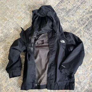The North Face Black Rain Jacket size 4T